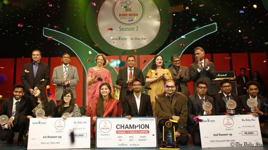 The winners of this year’s ‘Rise High Bangladesh’ contest
