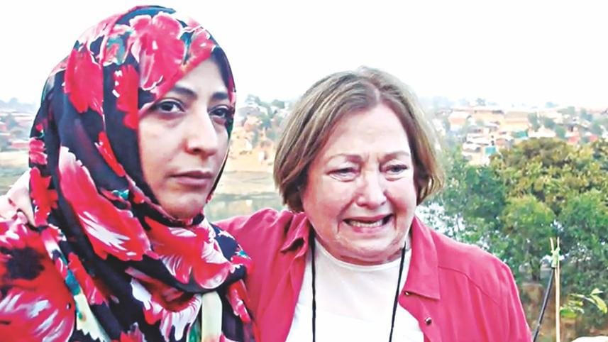 Nobel Peace Laureates Mairead Maguire and Tawakkol Karman