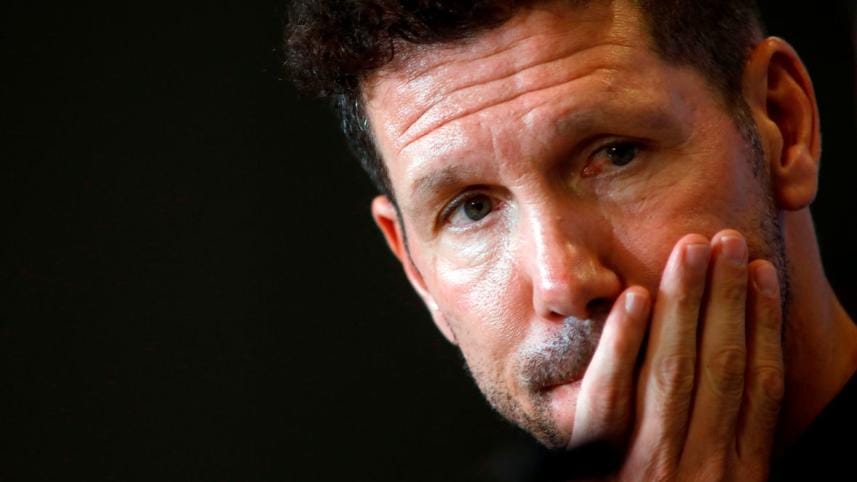 Atletico Madrid's Argentinian coach Diego Simeone