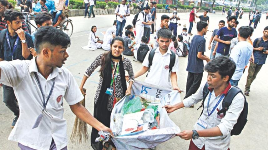 Student Protest for Safe Roads
