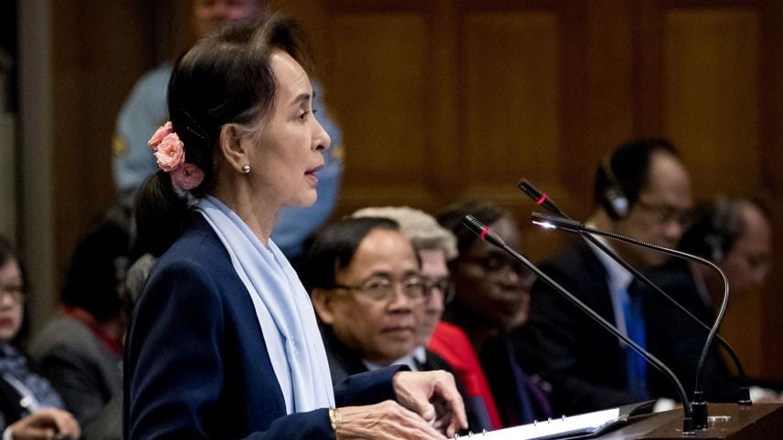 Myanmar leader Aung San Suu Kyi