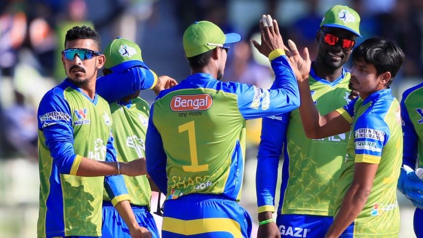 Sylhet Sixers team celebrate