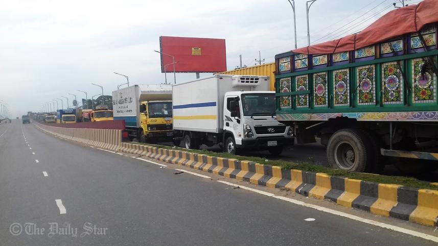 Traffic jam in Bangladesh