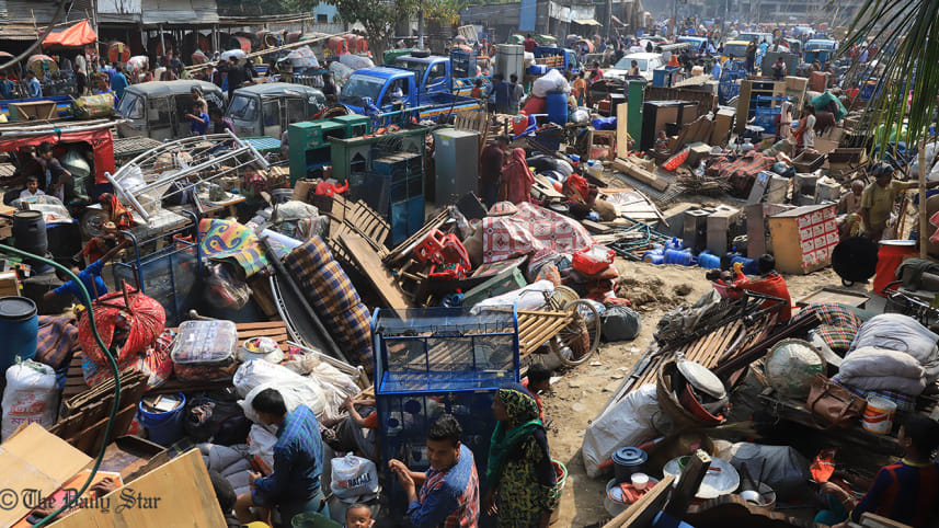 Eviction Drive at Dhaka's Bhashantek Slum