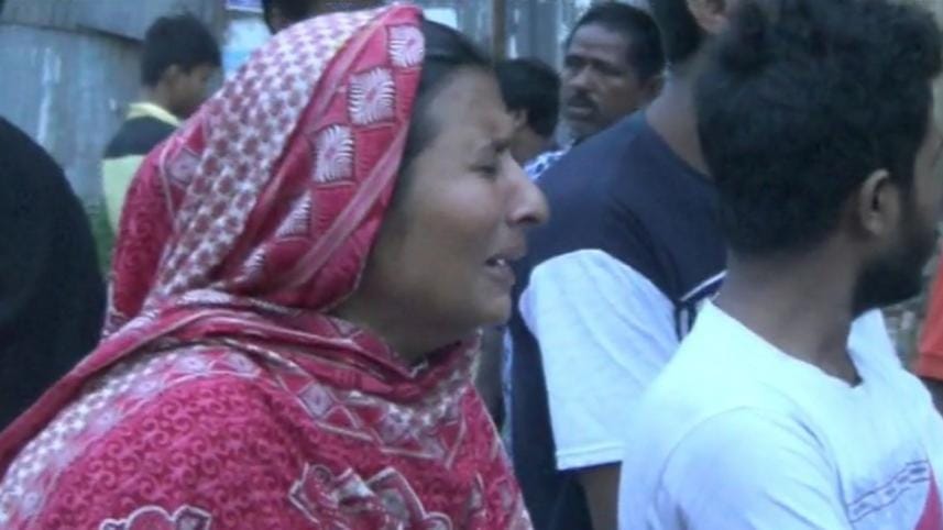 Victim family members of Ashulia