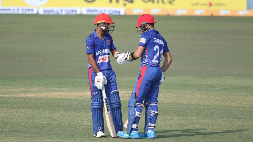 Afghanistan openers Rahmanullah Gurbaz and Riaz Hassan