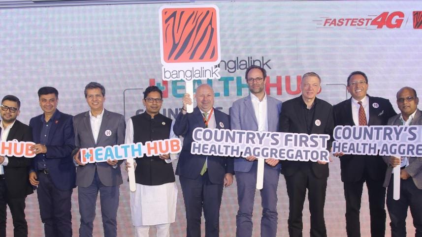 Guests at Banglalink's 'Health Hub' launch event. Photo: Banglalink