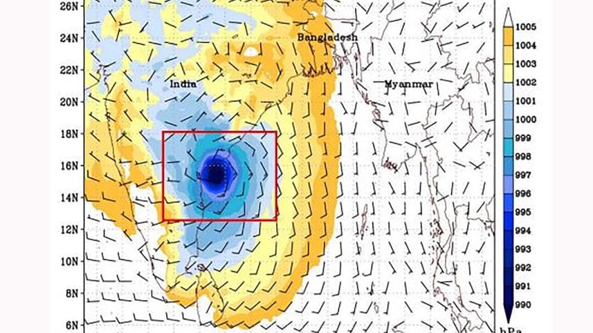 Cyclone Asani weakens, centred near India's Andhra coast