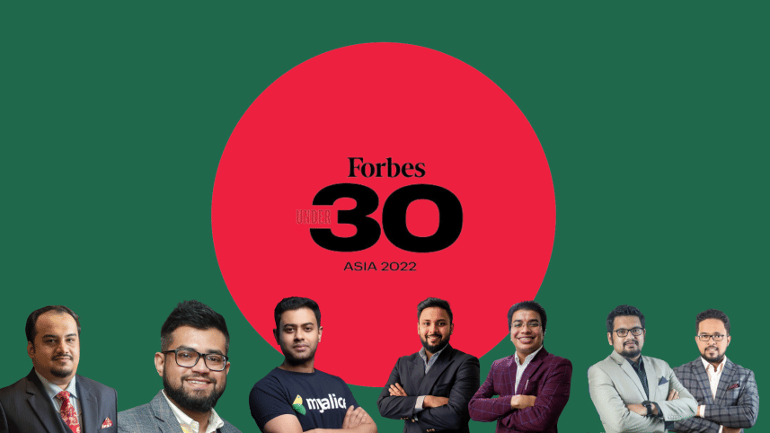 Seven Bangladeshi youths in the 'Forbes 30 Under 30' Asia class of 2022..png
