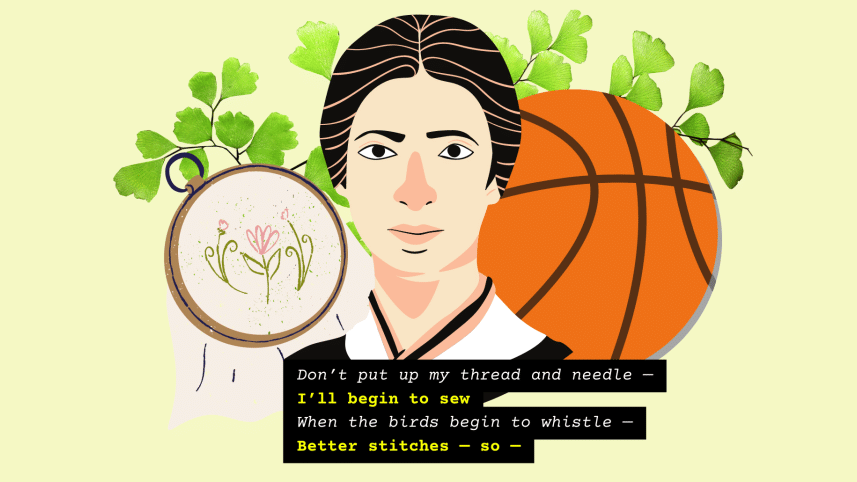 Illustration of Emily Dickinson