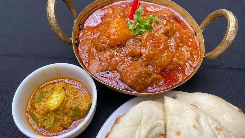 ALOO BUKHARA BEEF BHUNA