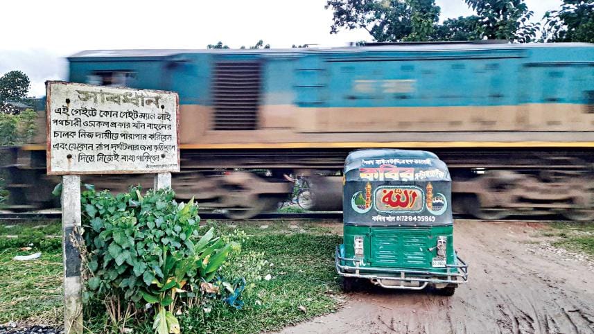 Illegal rail crossings