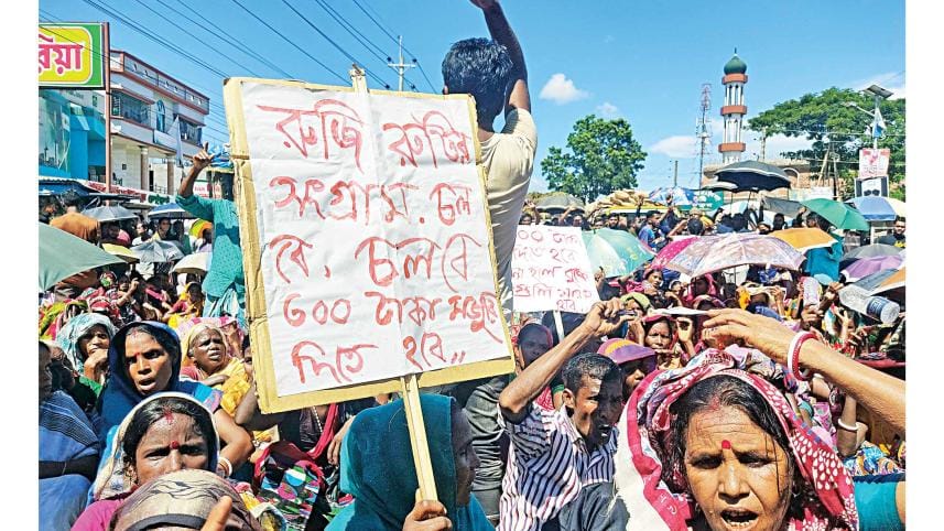 Tea Workers Protest