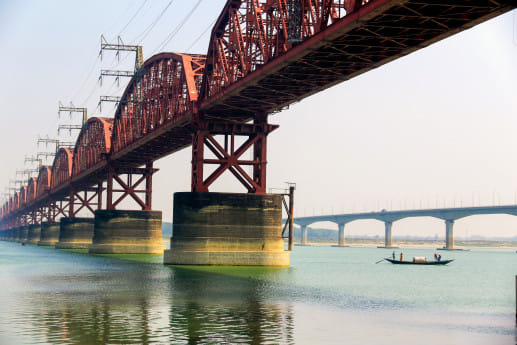 Lalon Shah Bridge and Hardinge Bridge