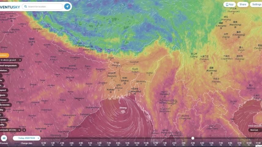 Cyclonic Storm Sitrang