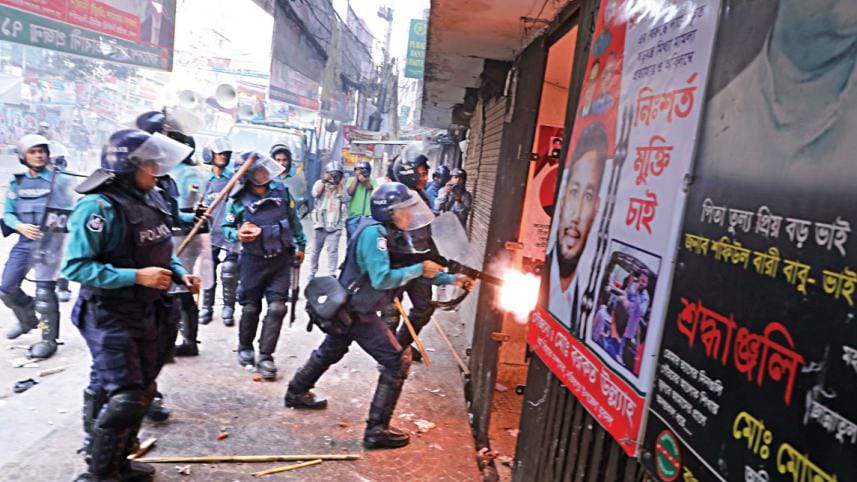 bnp clash police