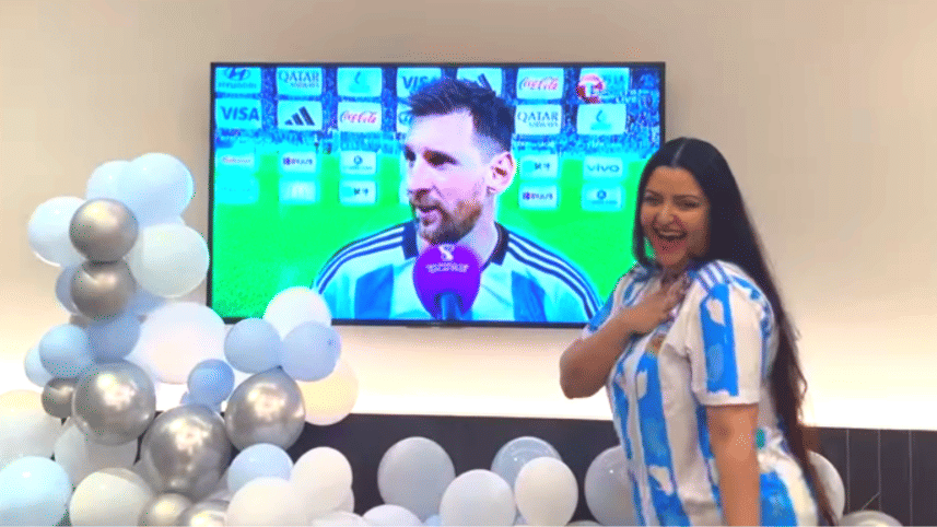 Pori Moni loves Messi