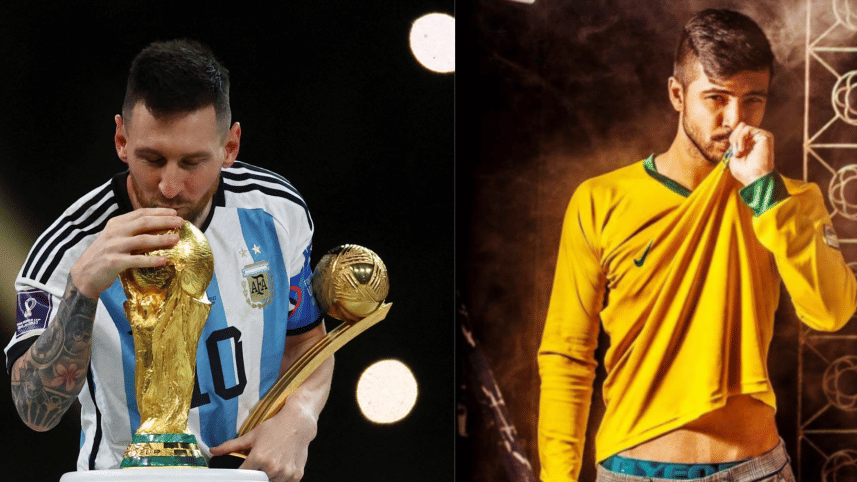 Brazil supporter Razz wanted Messi to take home the World Cup trophy