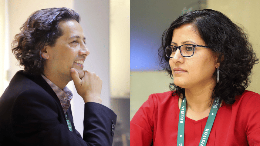 narayan adhikari and sanjeeta pant talk to the daily star about accountability lab