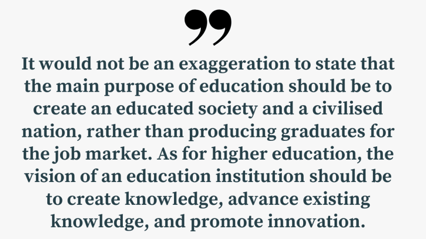 Purpose of higher education