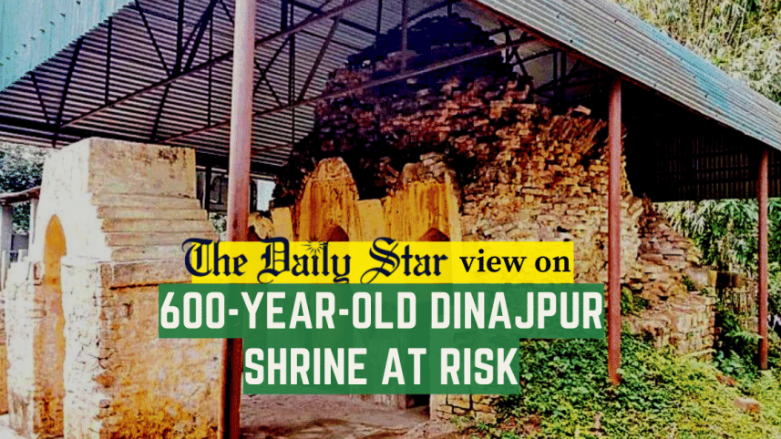 600-year-old dinajpur shrine at risk