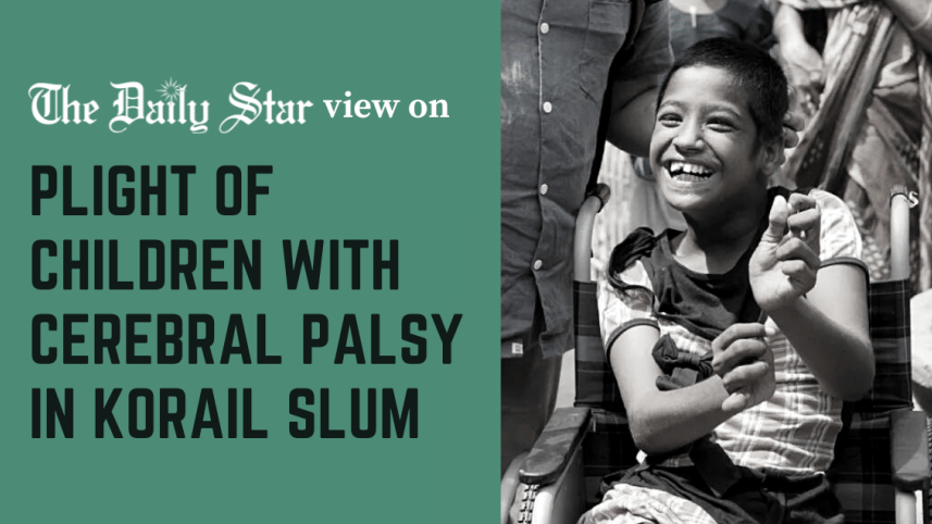 plight of kids with cerebral palsy in korail slum