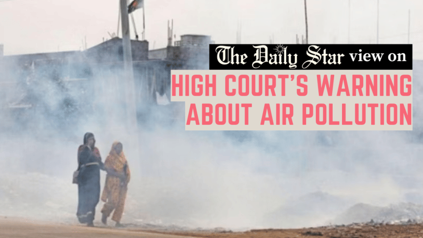 high courts warning about air pollution