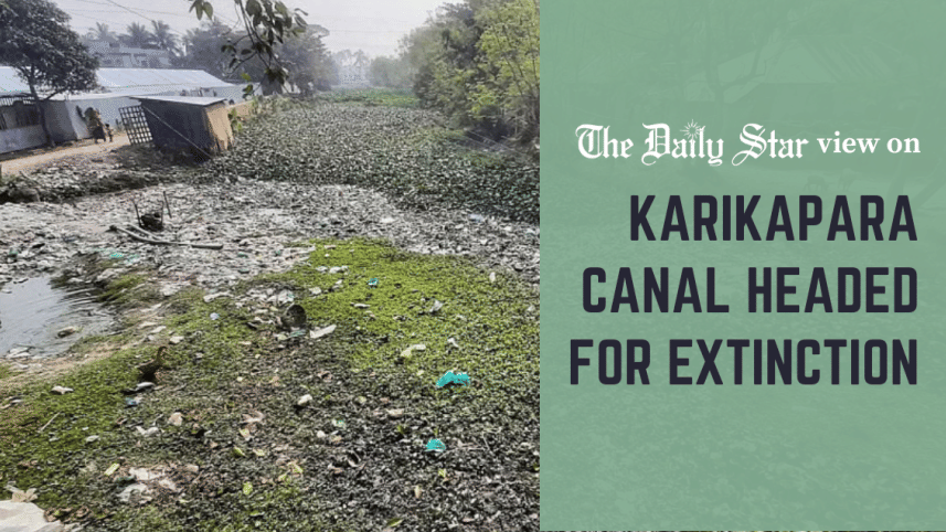 karikapara canal headed for extinction