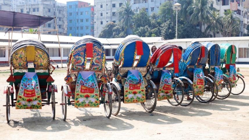 bidyanondo introduces rickshaw bin
