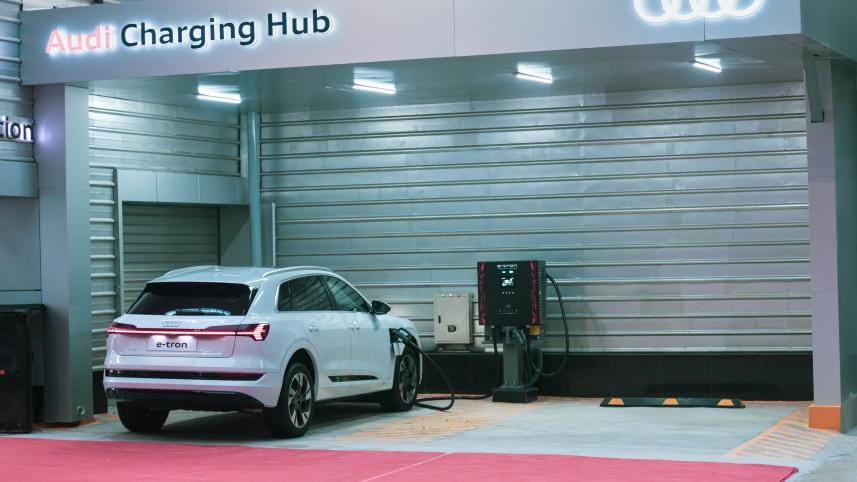 Audi electric charging station