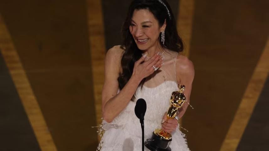 Michelle Yeoh becomes first Asian to win best actress Oscar