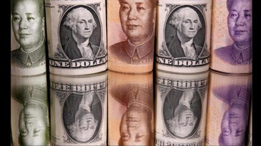 Renminbi vs US dollar REUTERS