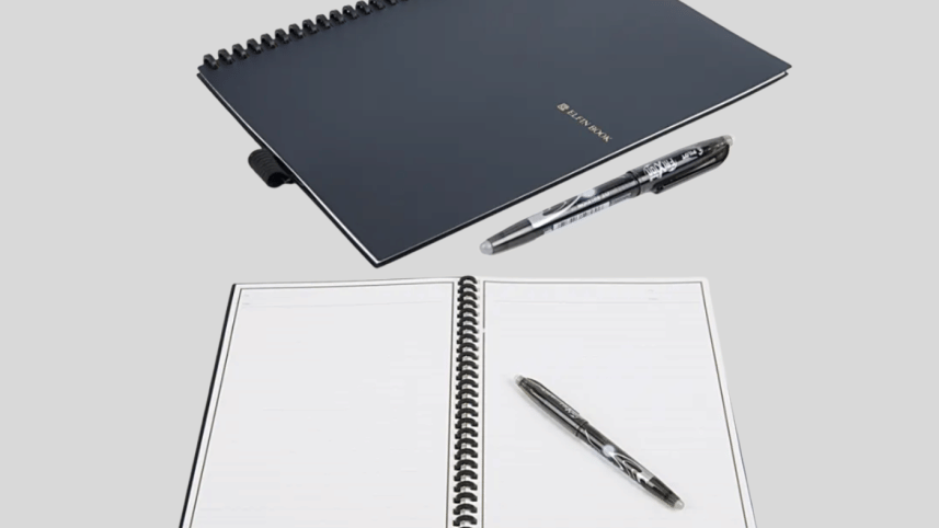Microwave-erasable notebook