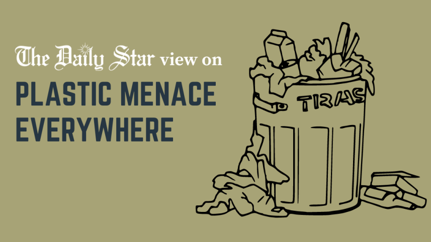 plastic pollution and waterlogging