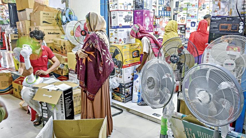 Fan sales in heatwave