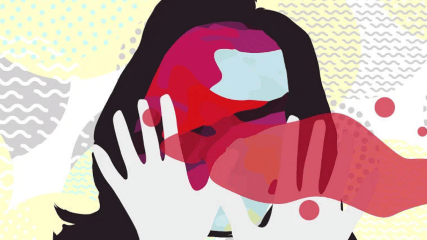 A youngster dressing up as an acid attack victim for a dress-as-you-like competition.png