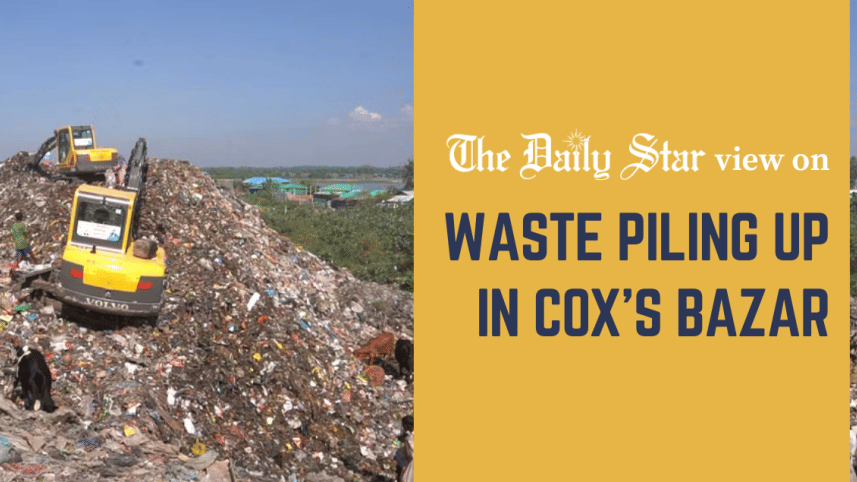 waste piling up in Cox's Bazar
