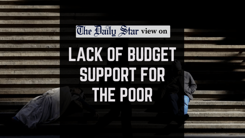 lack of budget support for poor