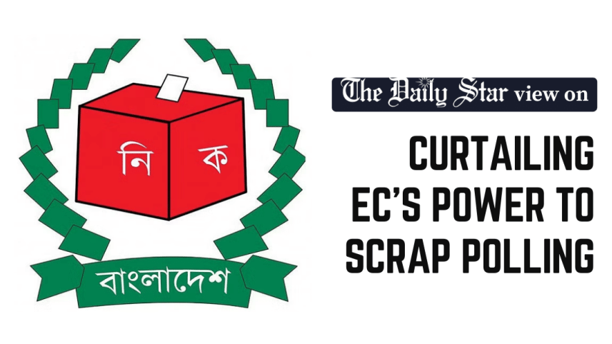 curtailing election commission's power to scrap polling