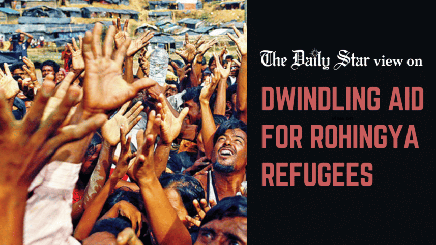 dwindling aid for rohingya refugees