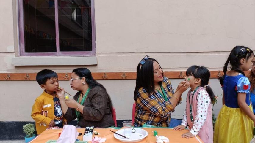 Parents taking care of their kids.