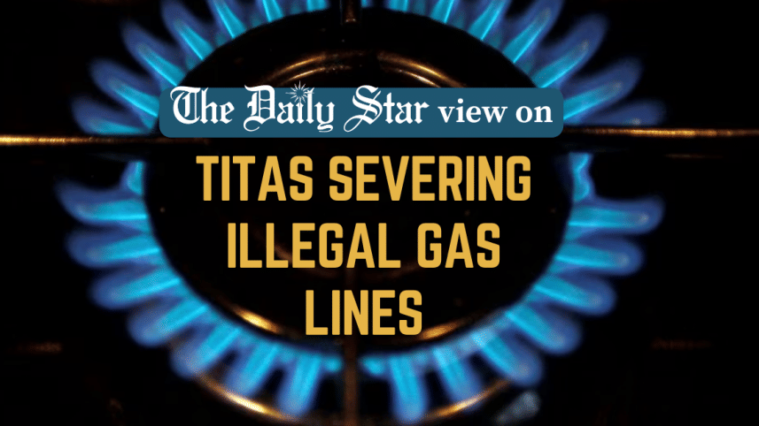 titas disconnecting 6,02,884 illegal gas lines in Bangladesh
