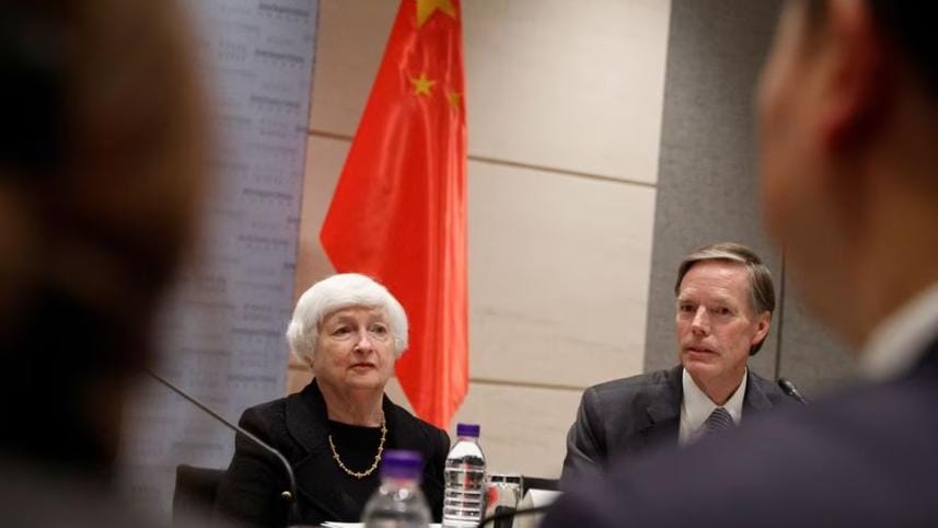 Janet Yellen in Beijing