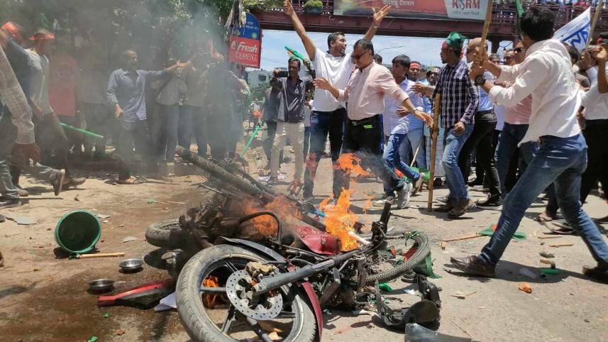 bnp and bcl clash in mirpur