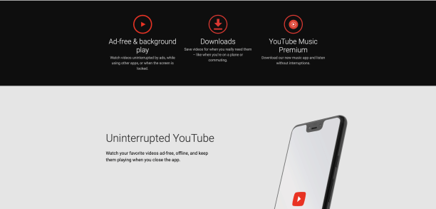 Premium subscription of YouTube in Bangladesh at BDT 239 per month