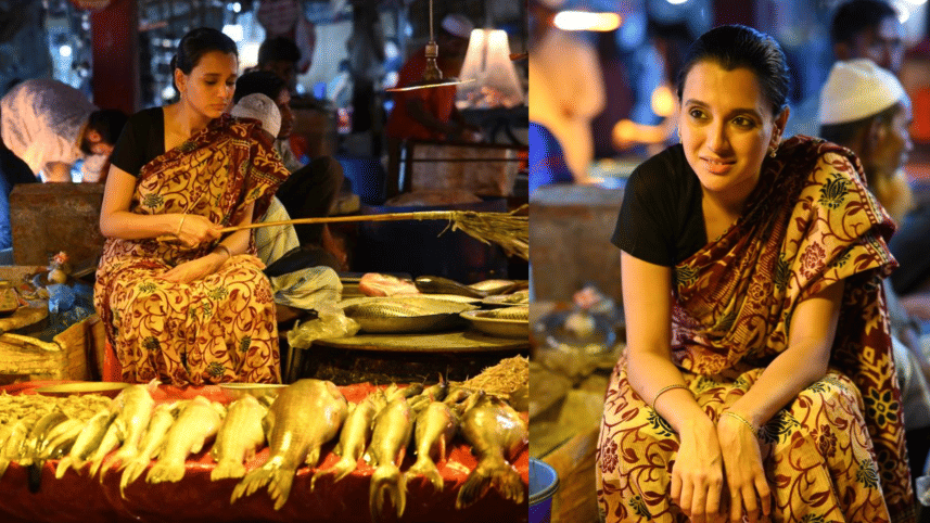 Sabila Nur selling fish for a living?