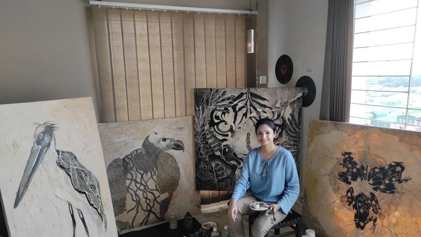 Salbhi Sumaiya: The artist whose art is heading to the Moon 