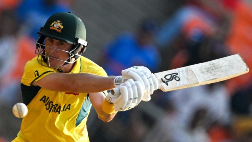 Labuschagne hits fifty after Australia lose four against England