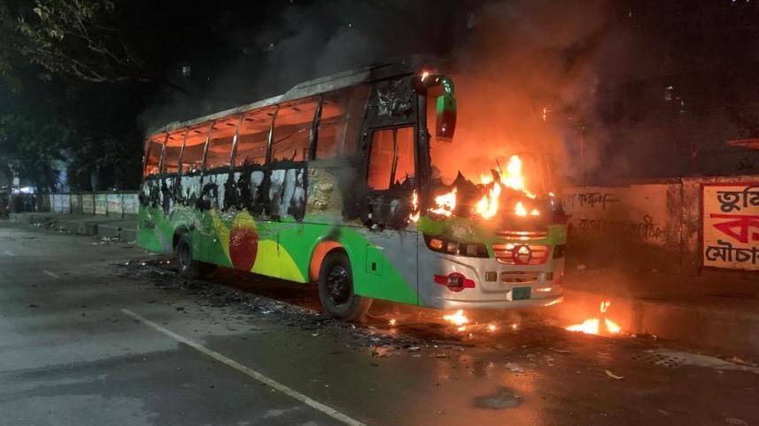 lal sobuj bus fire