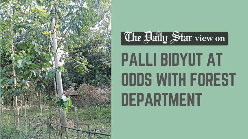palli bidyut at odds with forest department